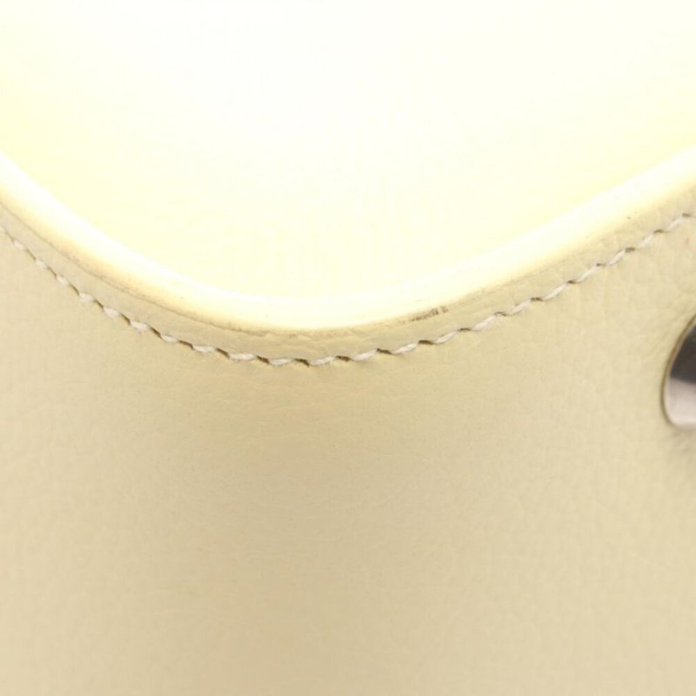 Balenciaga Tote Tour Small North South Pastel Yellow Leather - Picture 6 of 9